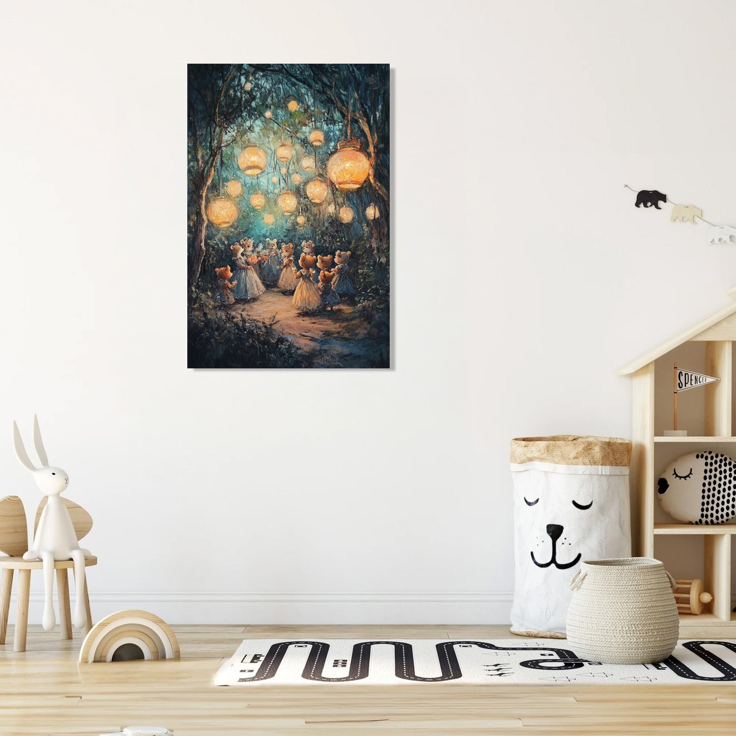 Enchanted Bear Ball Canvas