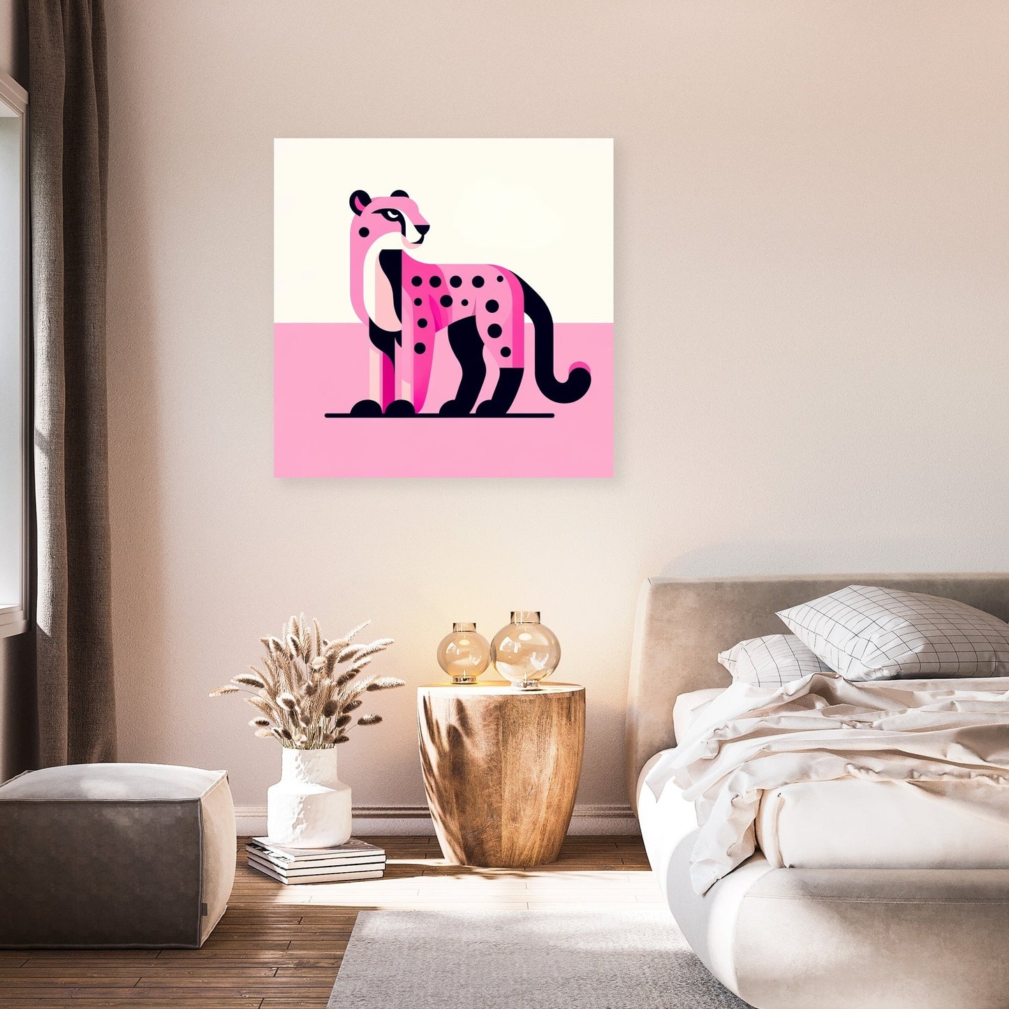 Pink Cheetah Charm Canvas