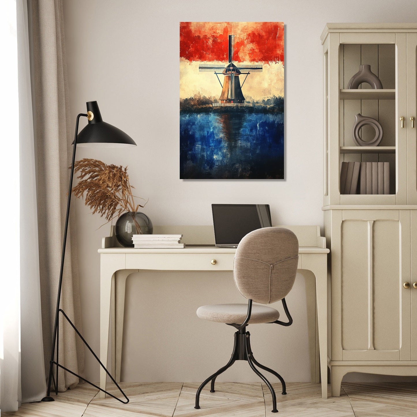 Ethereal Dutch Windmill Canvas
