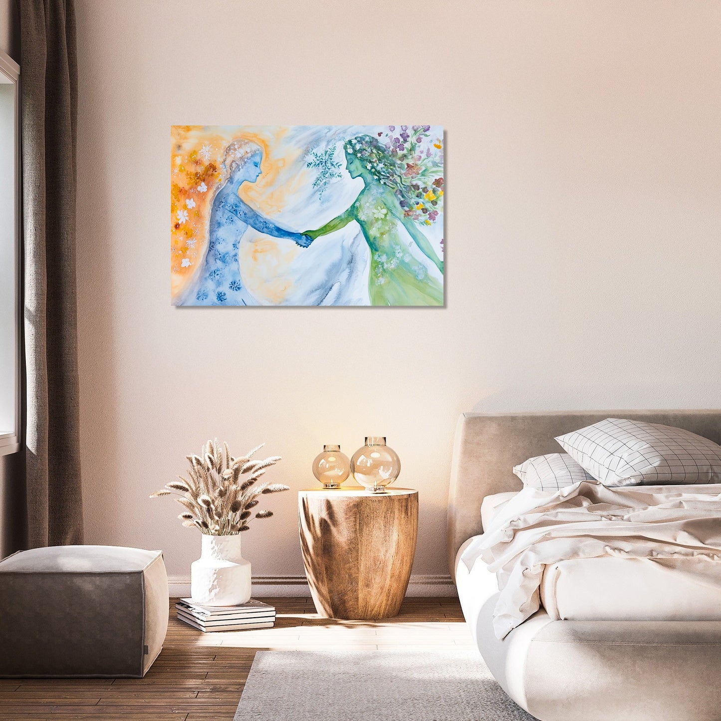 Handshake of Seasons Canvas