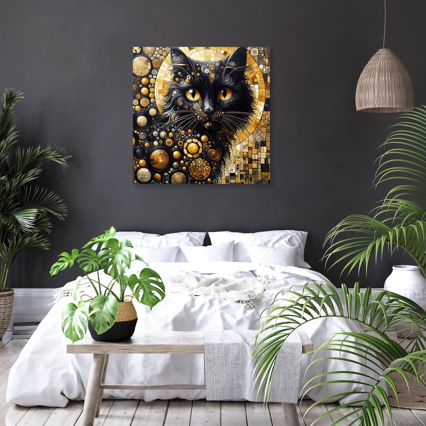 The Golden Cat Eyes Canvas