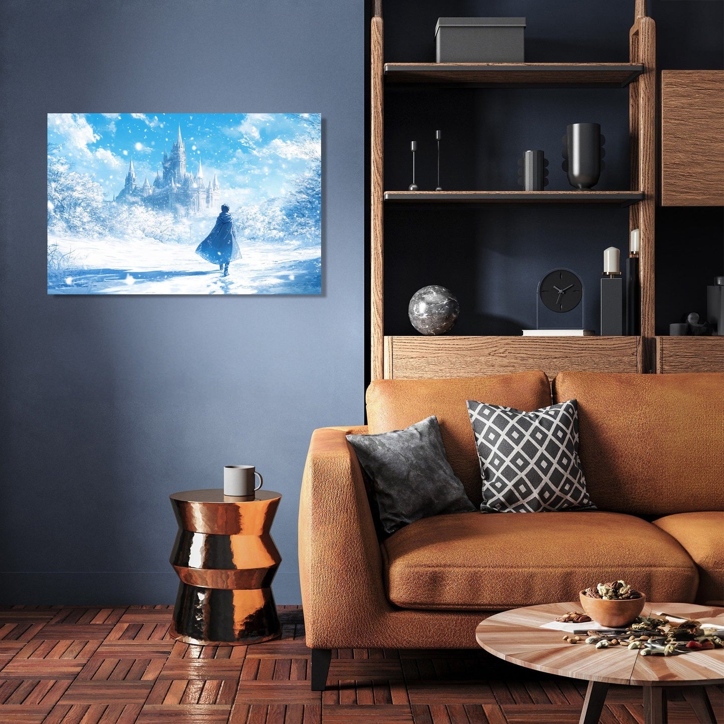 Cloaked Journey Castle Canvas