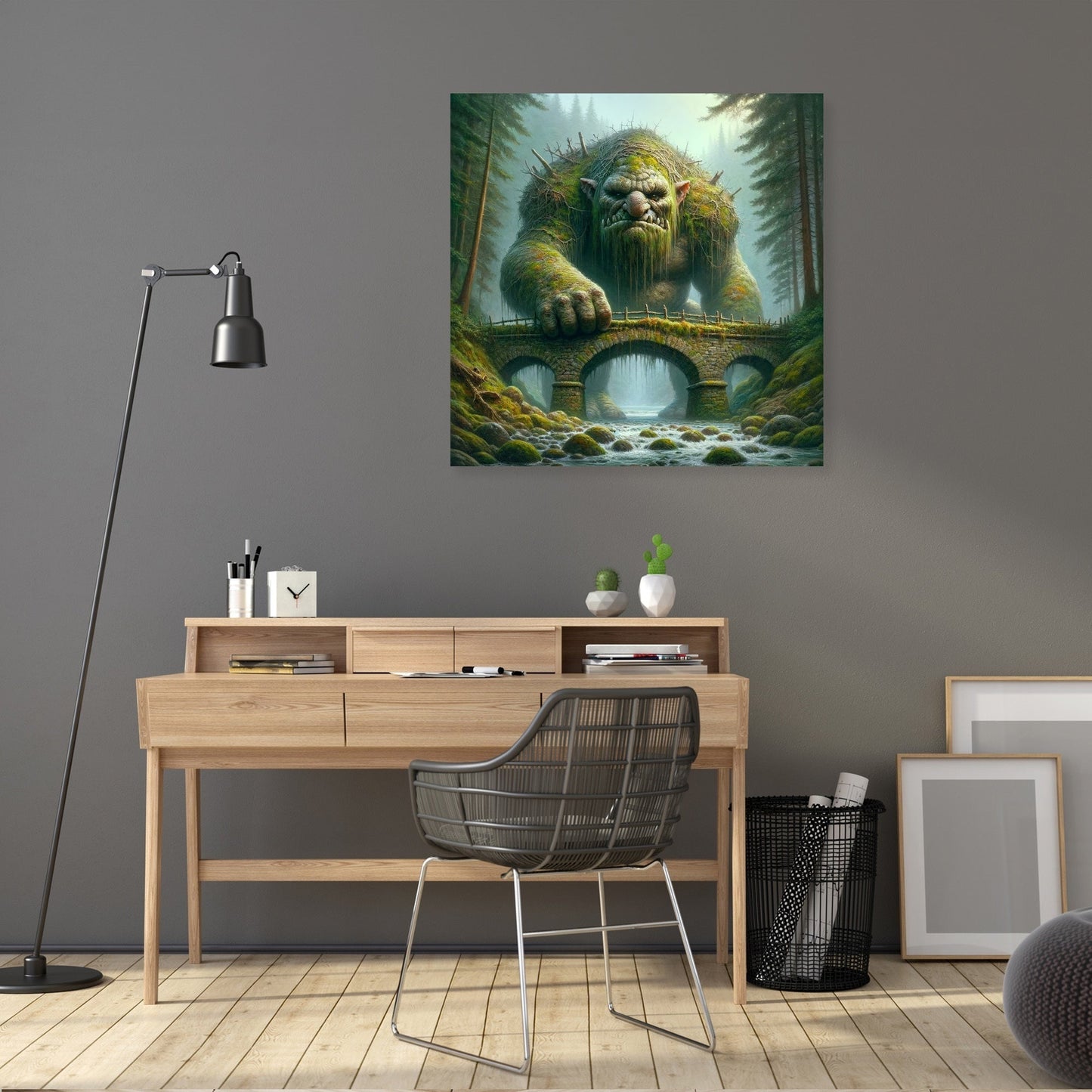Guardian of the Misty Bridge Canvas