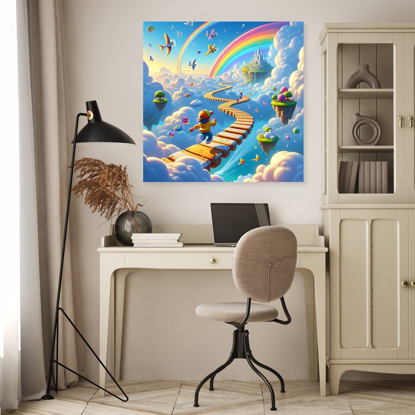 Sky-High Antics Canvas