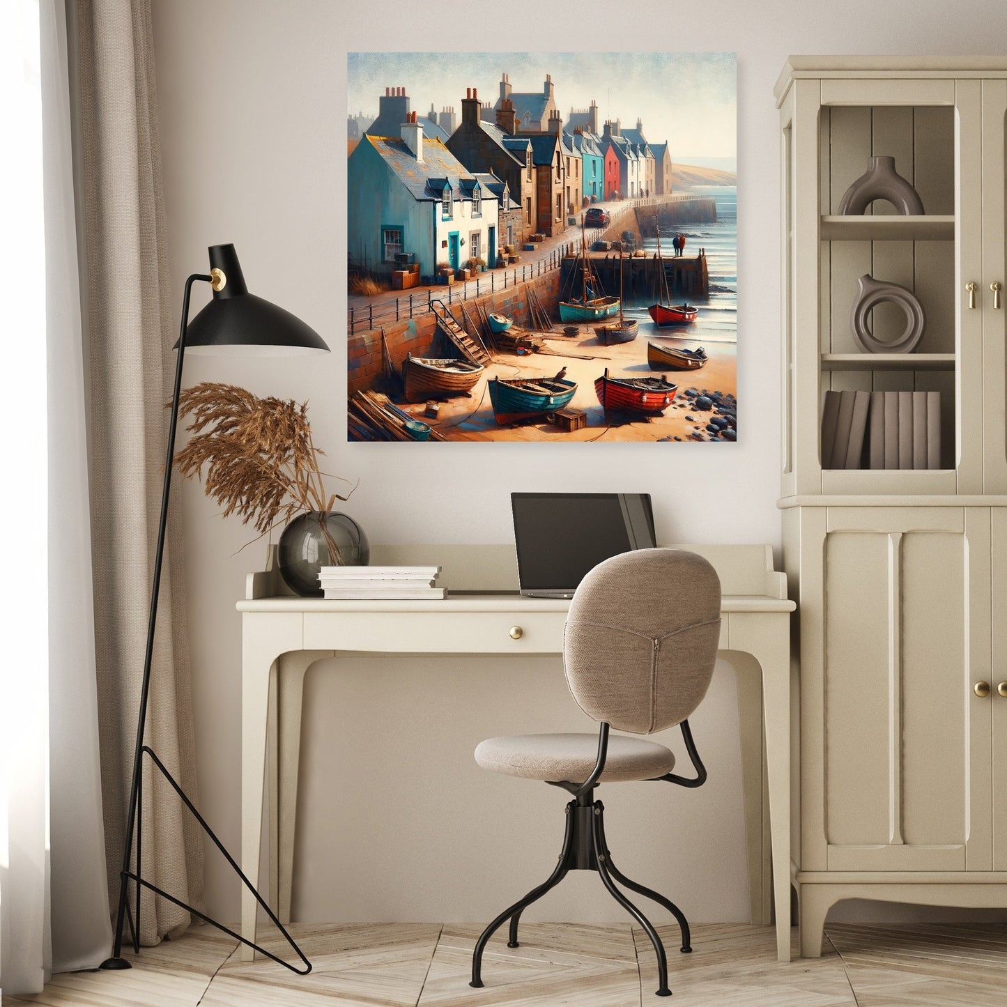 Aberdeen Footdee Haven Canvas