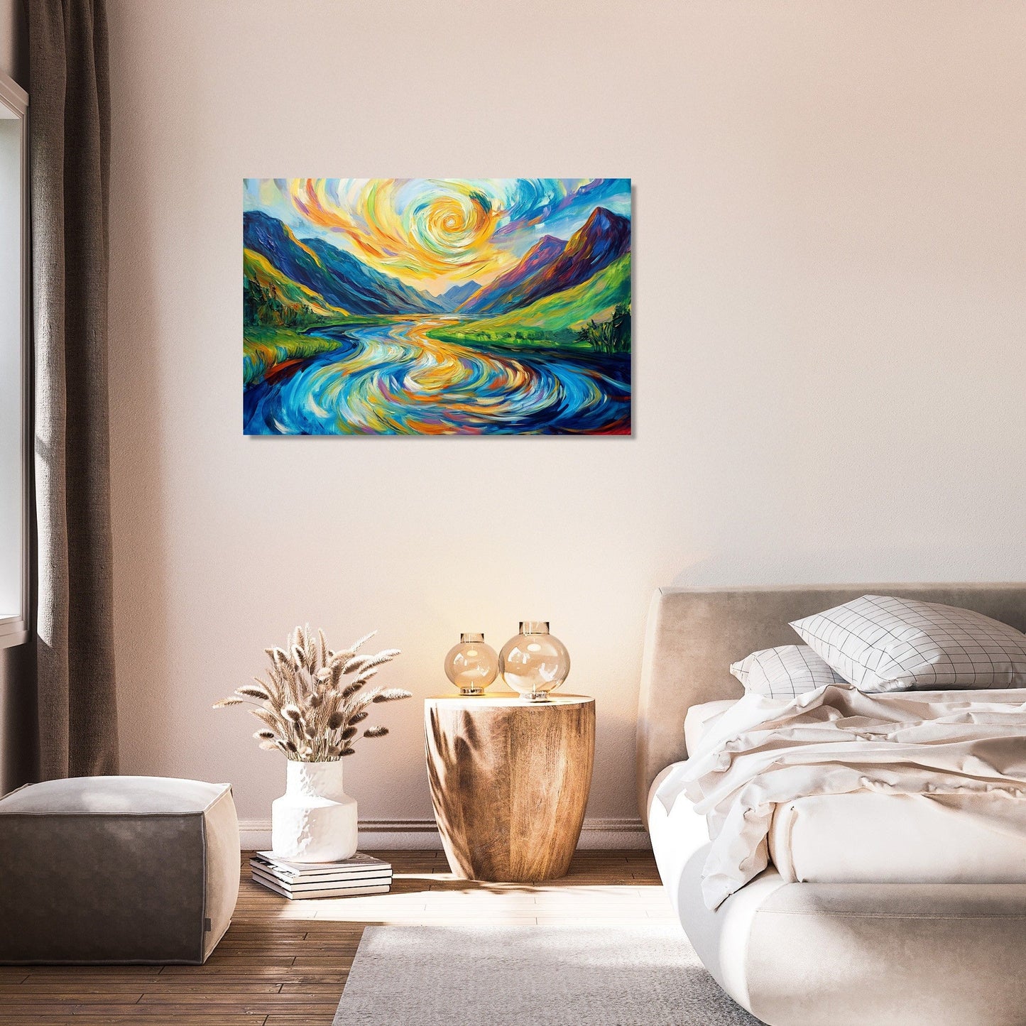 Psychedelic River Reverie Canvas