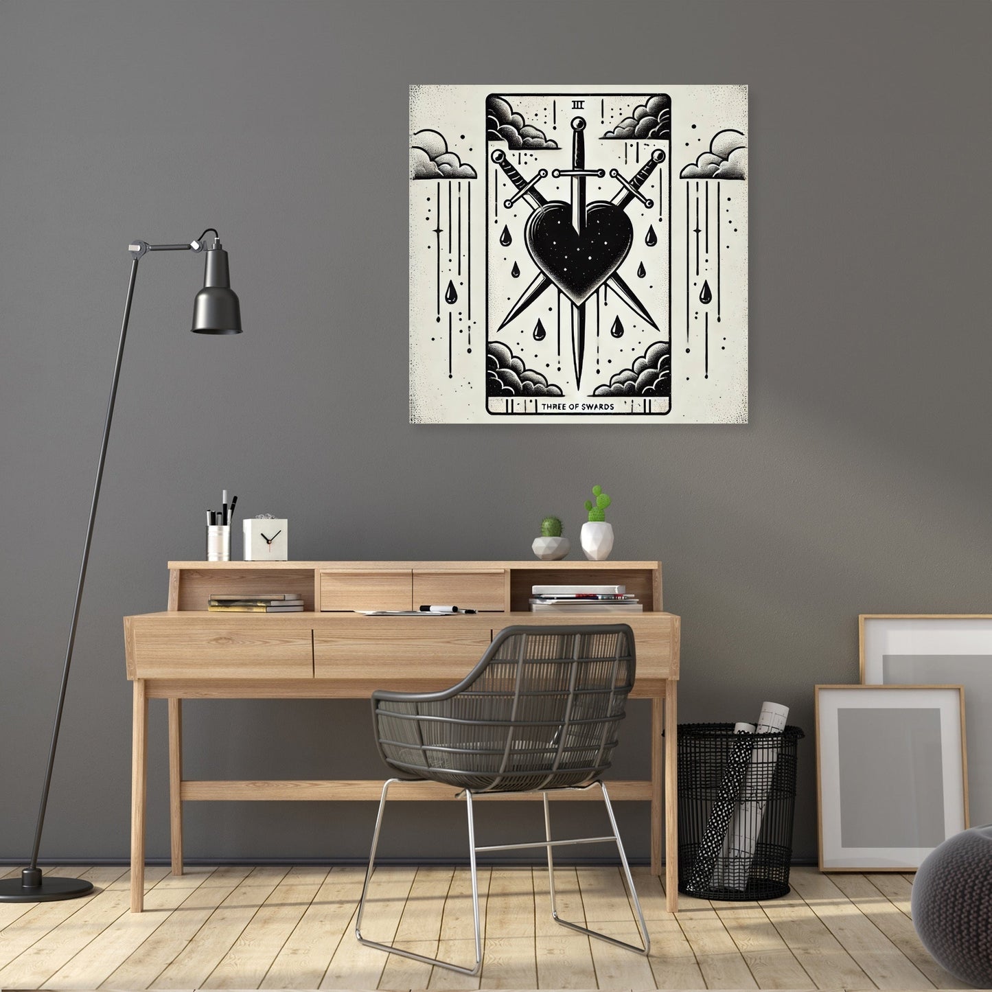 Three of Swords Canvas