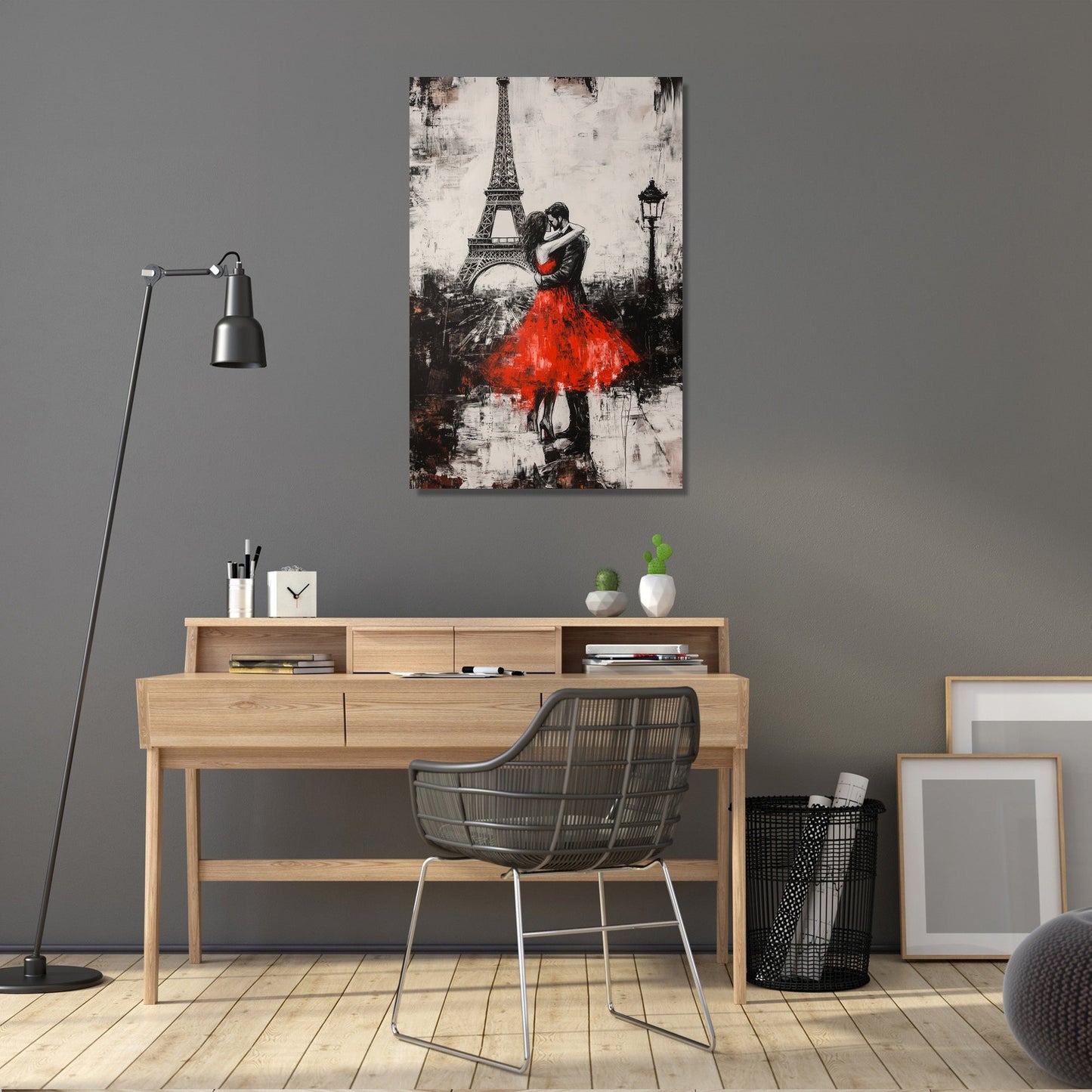 Eiffel Embrace Canvas