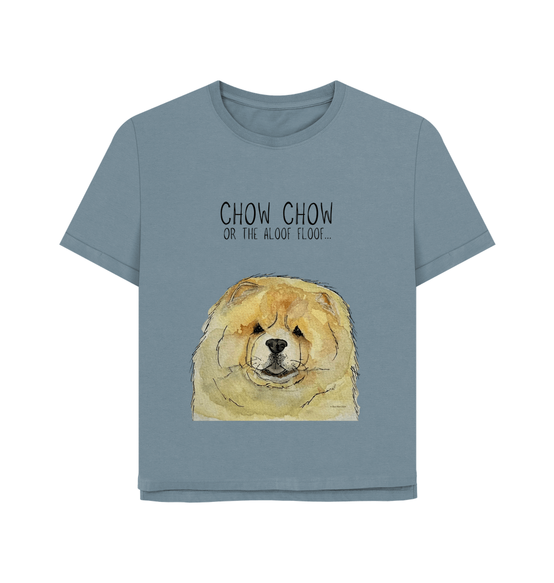 Chow Down in Style: Fawn Chow Chow Relaxed Fit T-Shirt
