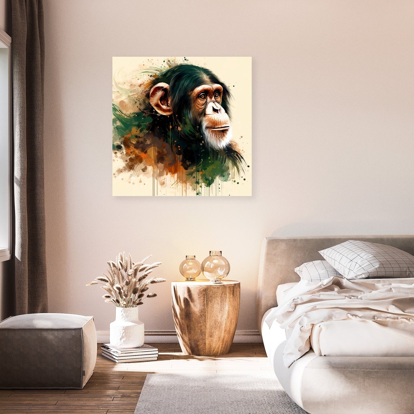 Elegant Chimpanzee Canvas