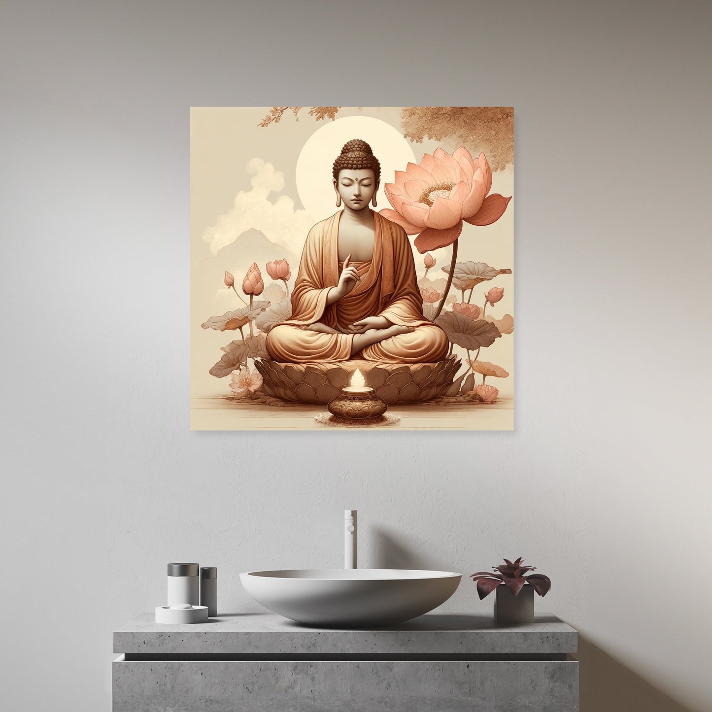 Serenity Lotus Canvas