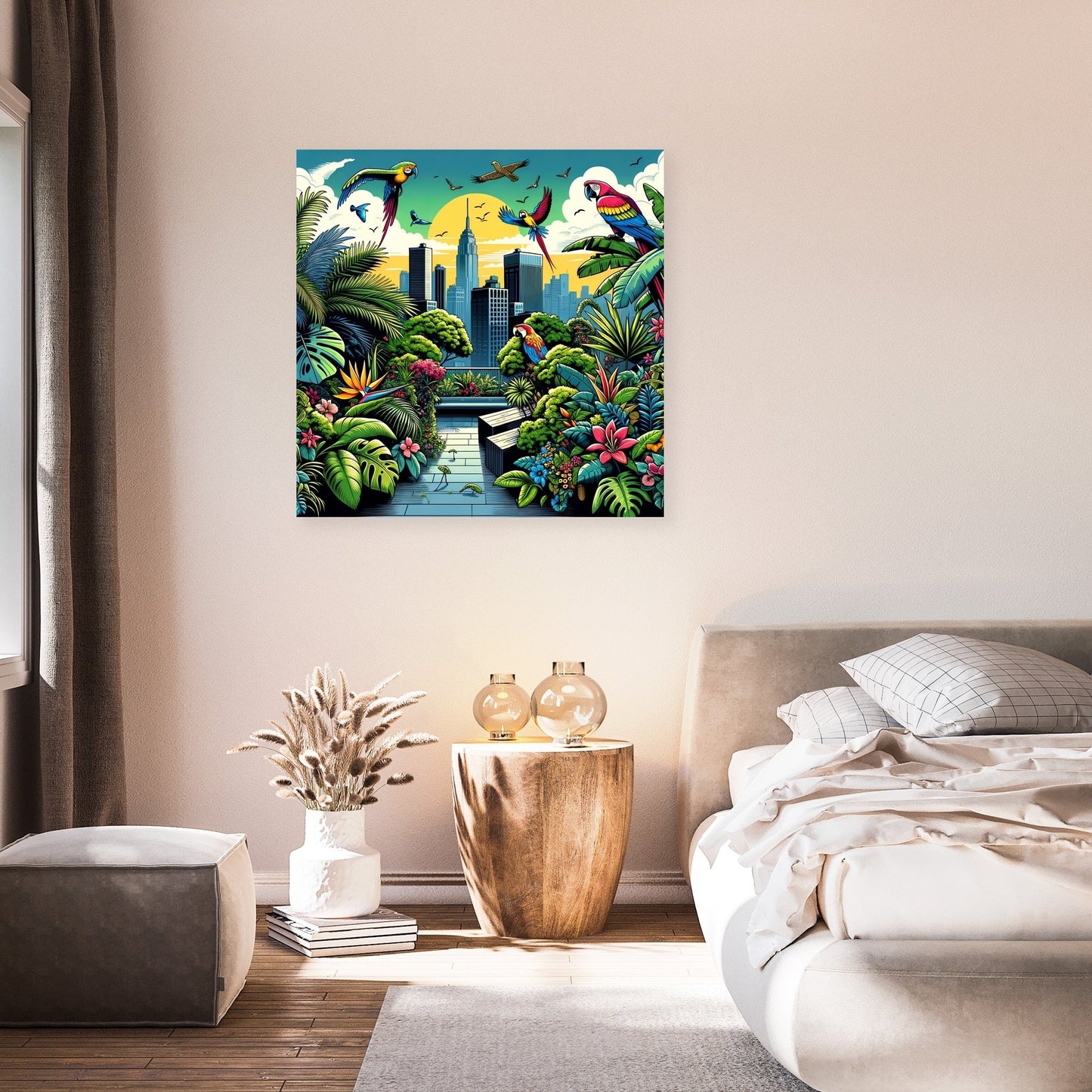 Urban Jungle View Canvas