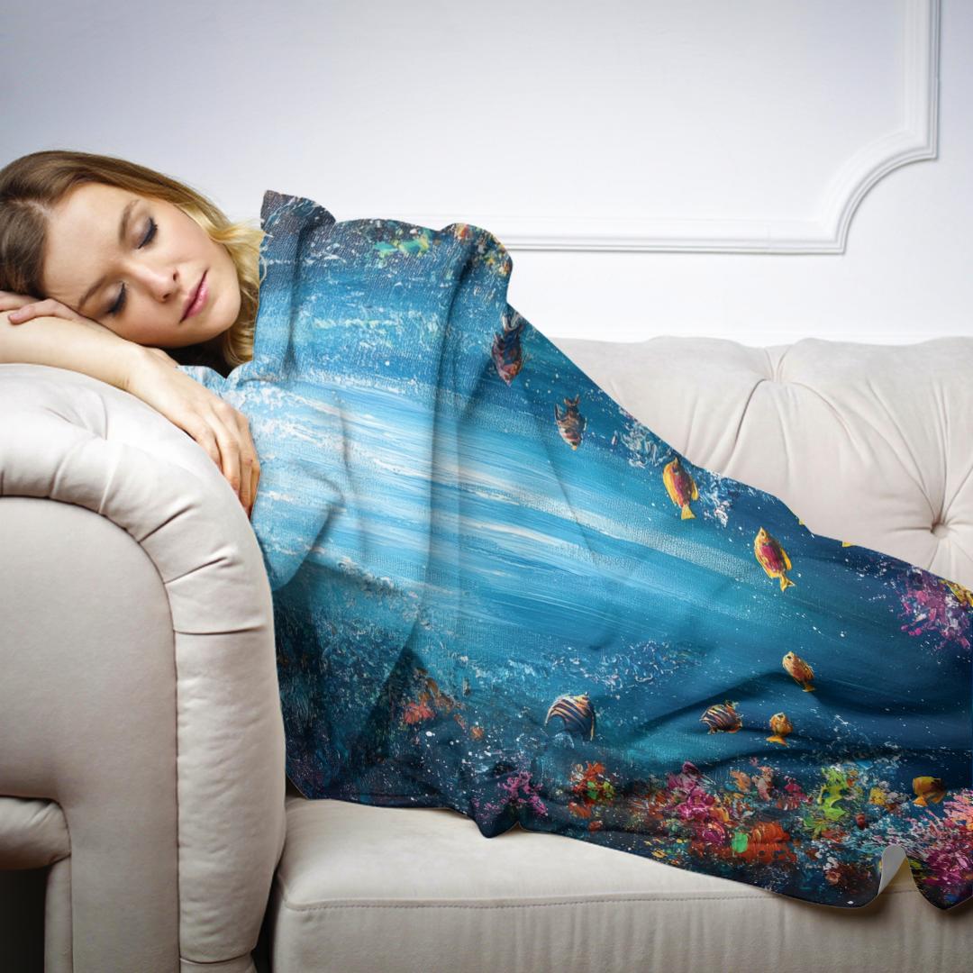 Vibrant Reefs Blanket
