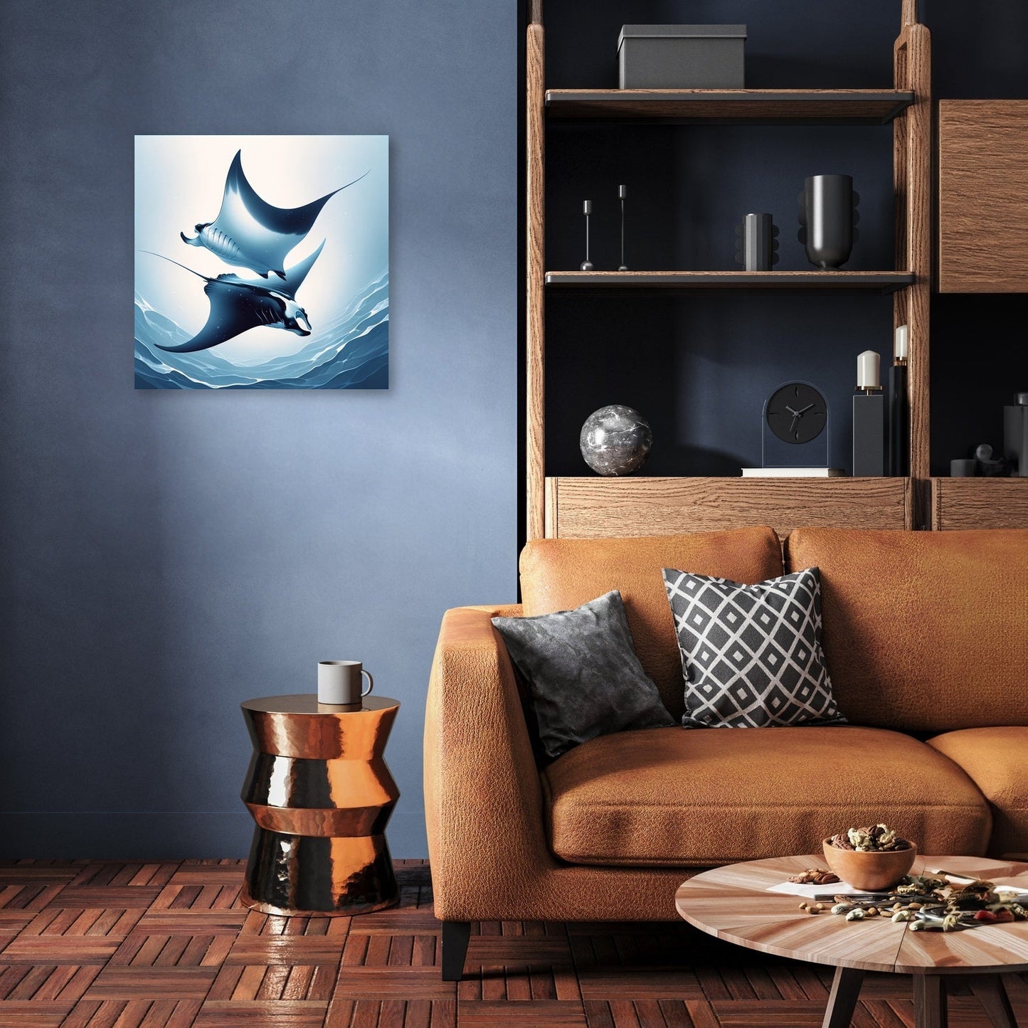 Blue Manta Ballet Canvas