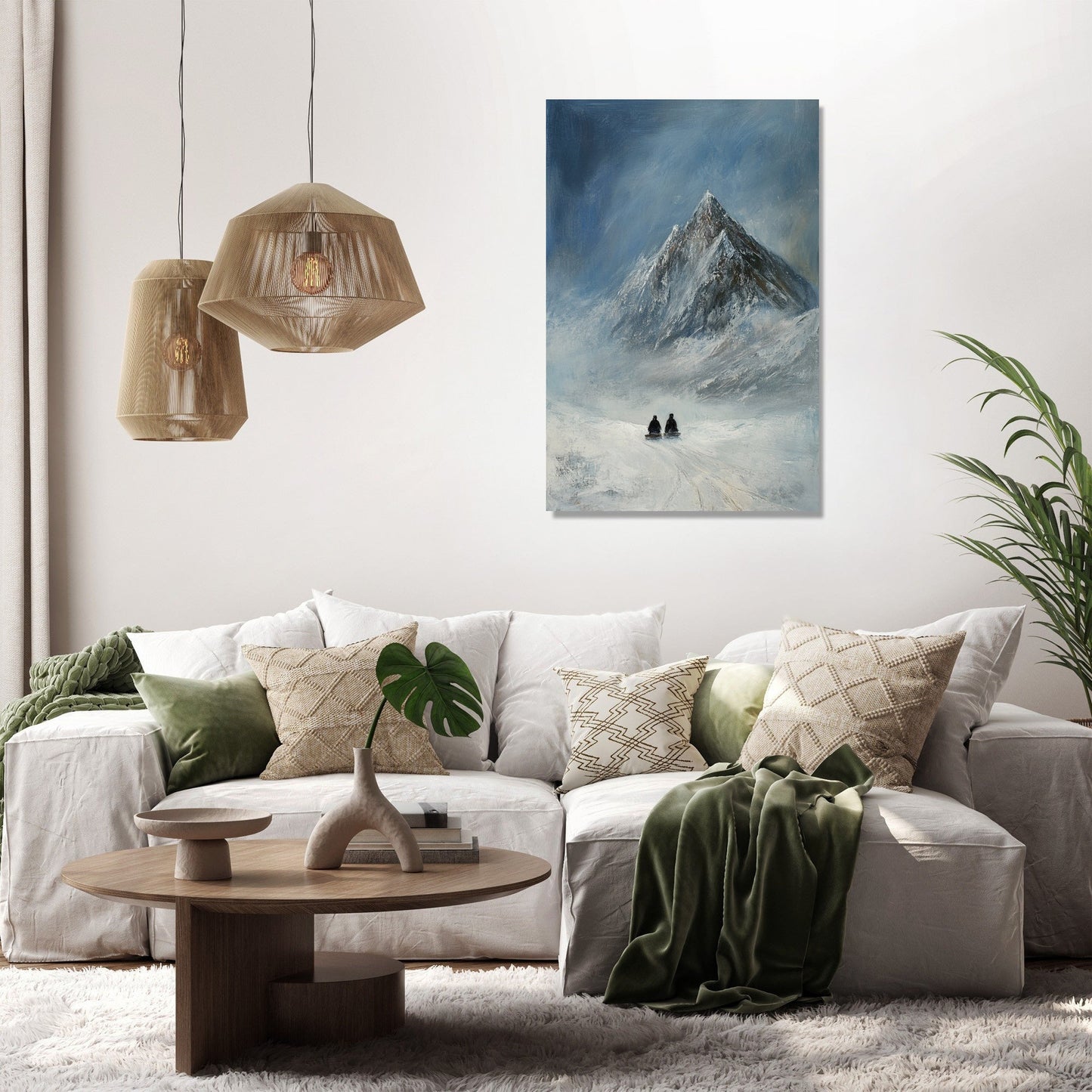 Sledging Adventure Canvas