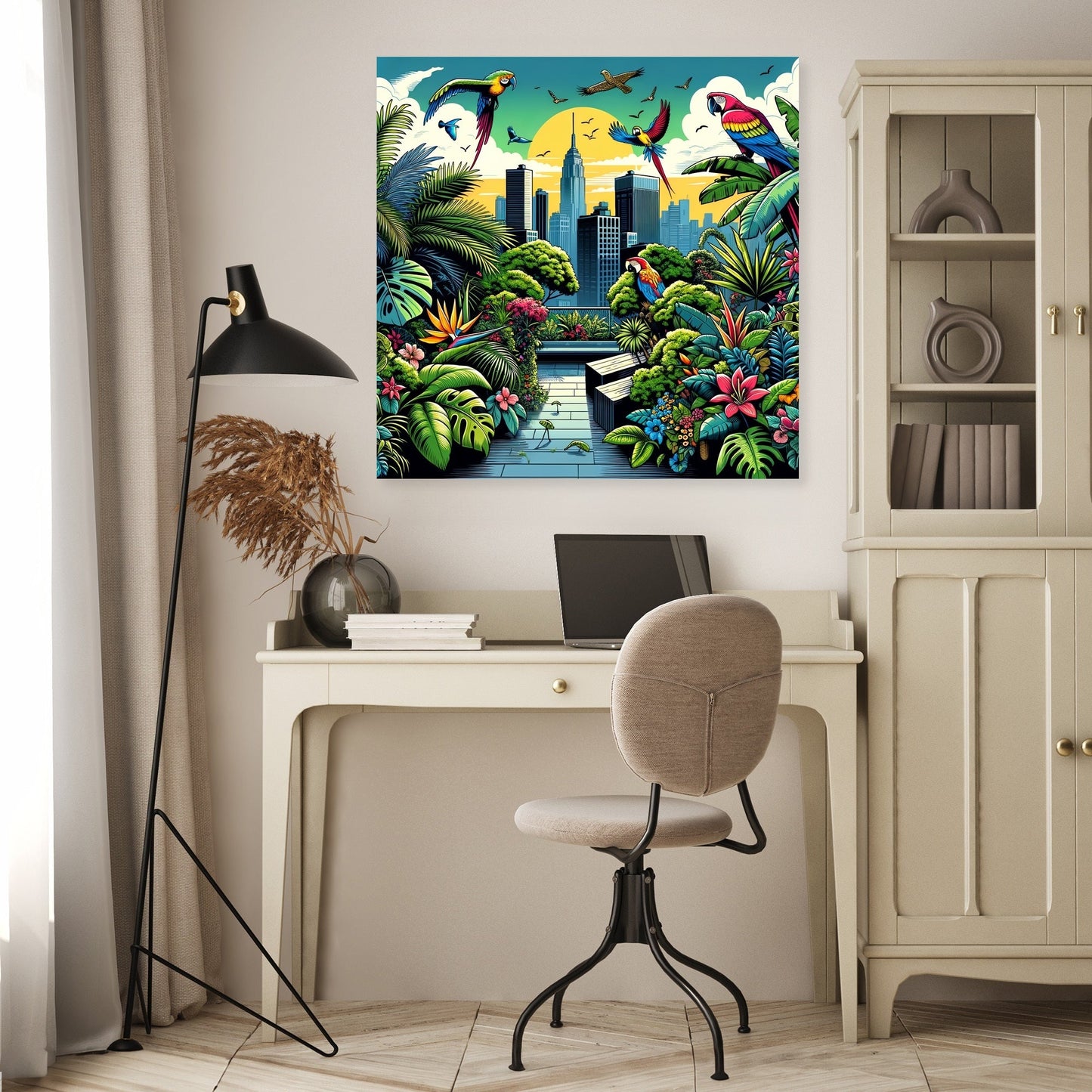 Urban Jungle View Canvas