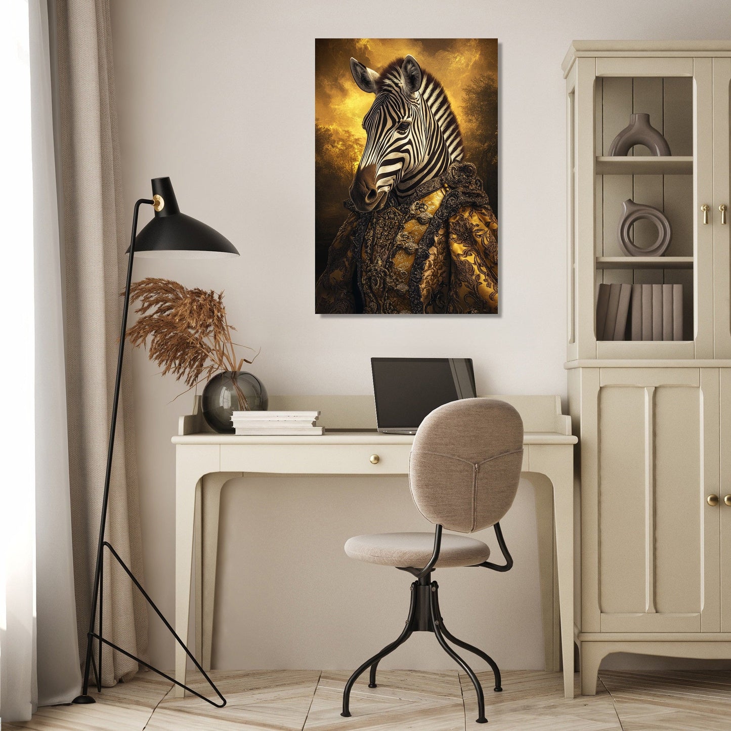 Majestic Monarch Zebra Canvas