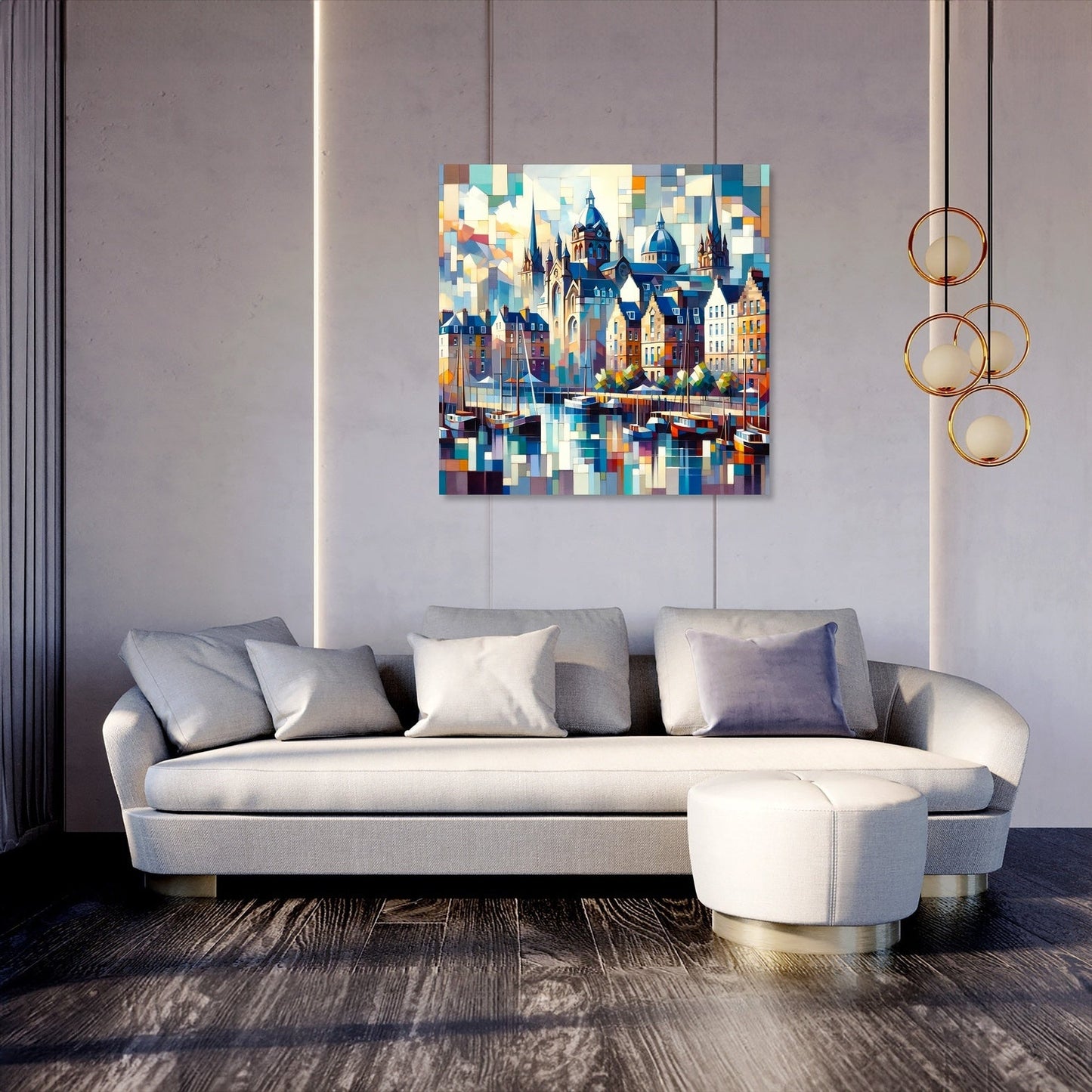 Edinburgh's Cubist Leith Marina Canvas