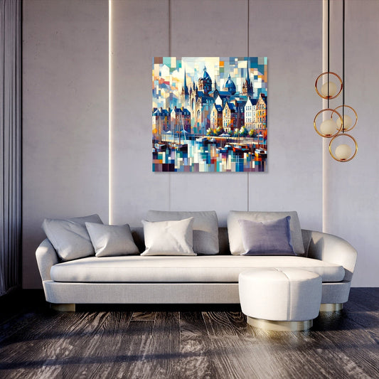 Edinburgh's Cubist Leith Marina Canvas