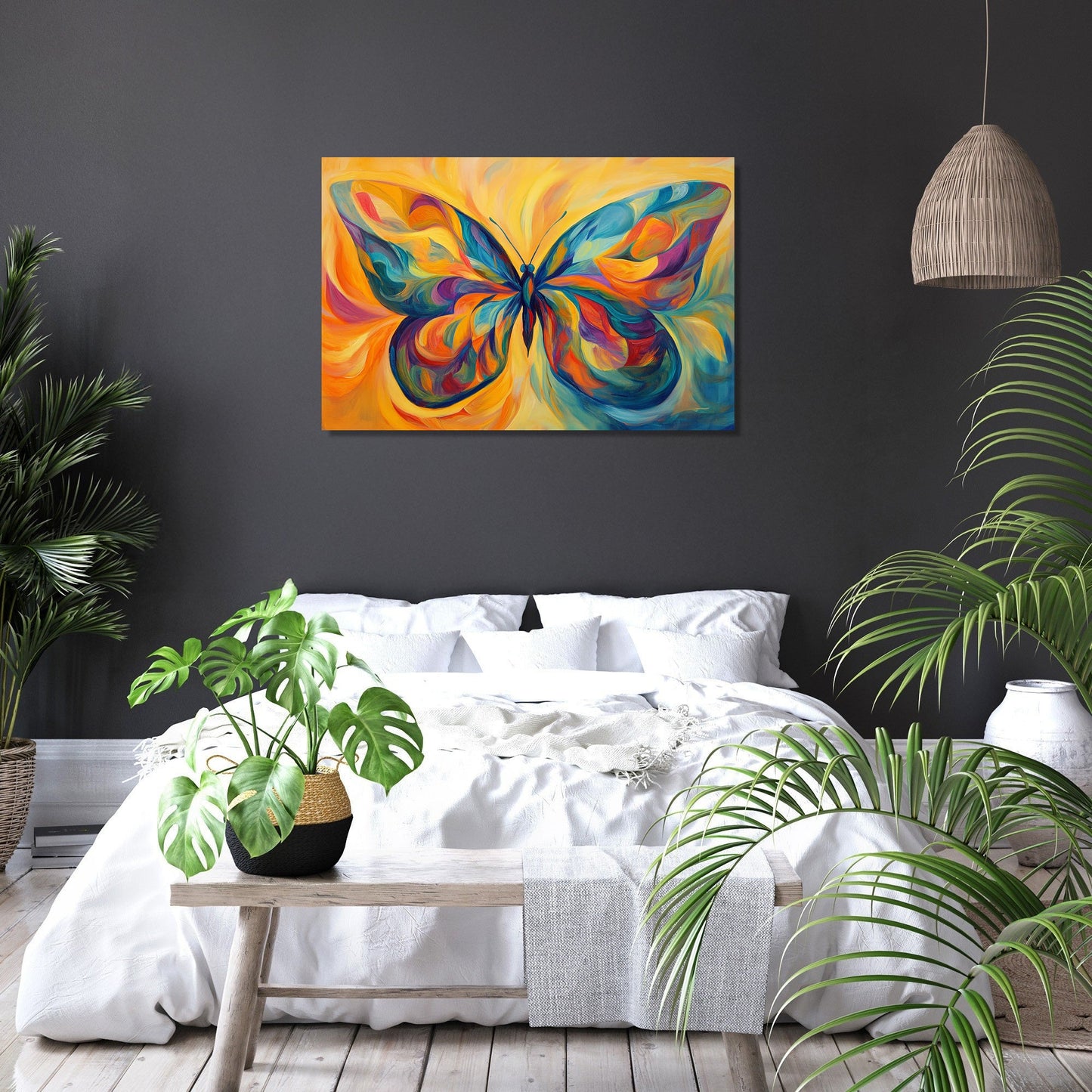 Whirling Butterfly Wings Canvas