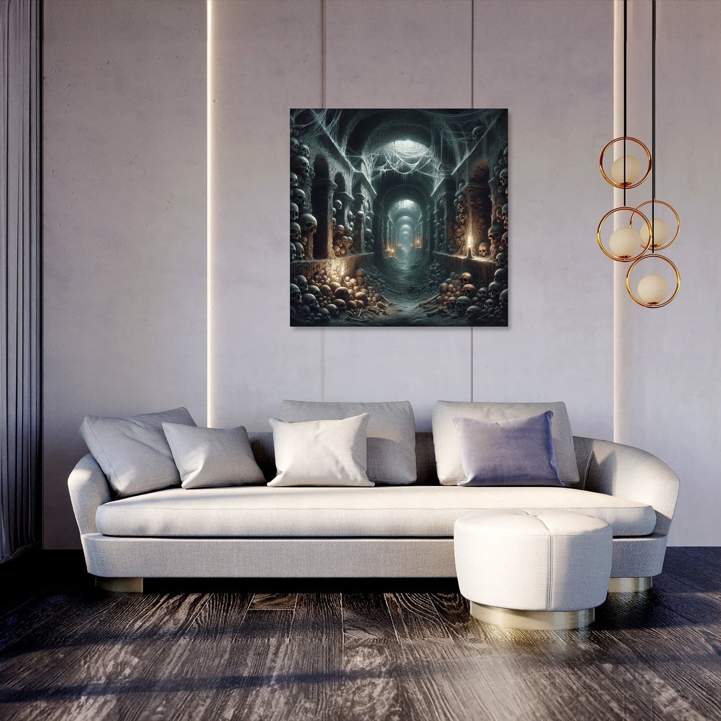 Catacombs Beneath the City Canvas