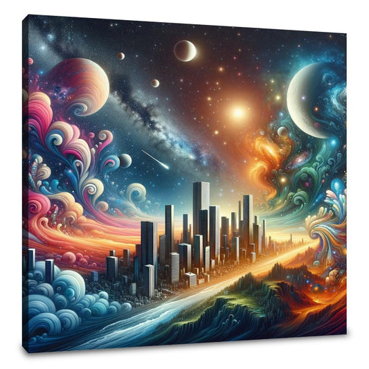 Cosmic Fusion: Modern Mysteries Canvas