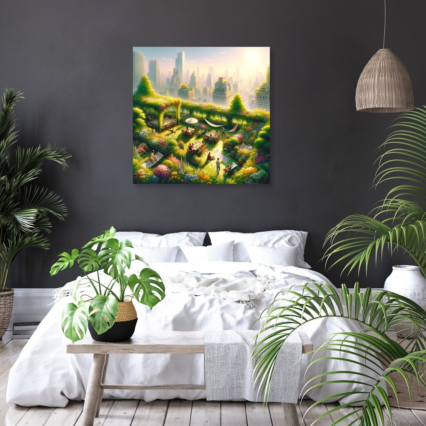 Summer Urban Oasis Canvas