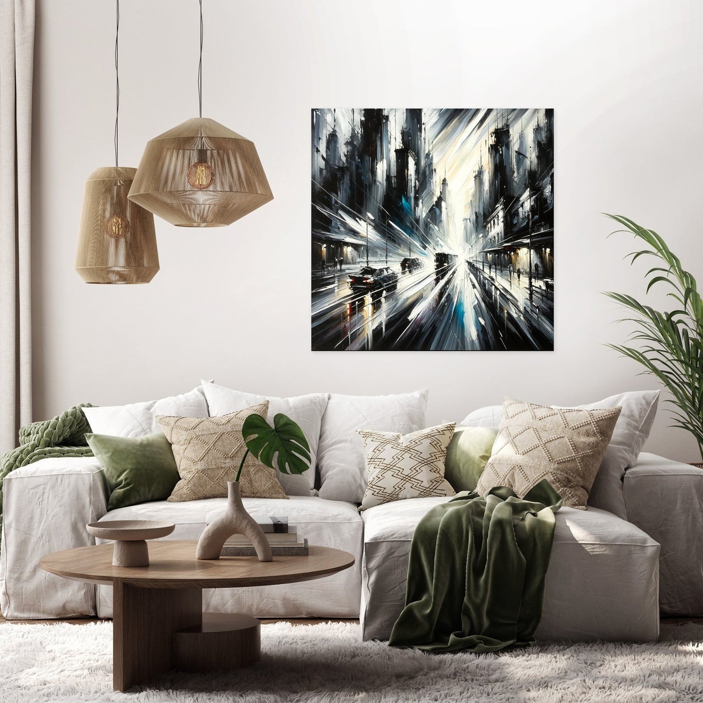 Stormy Streets Canvas