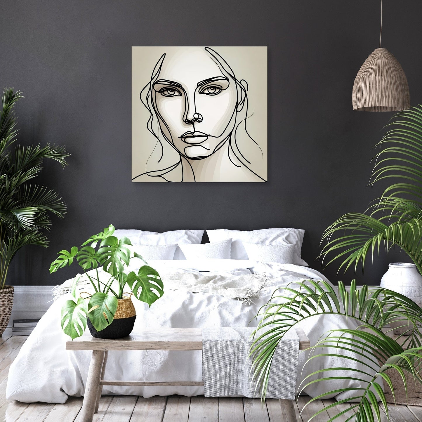 Graceful Contours Canvas