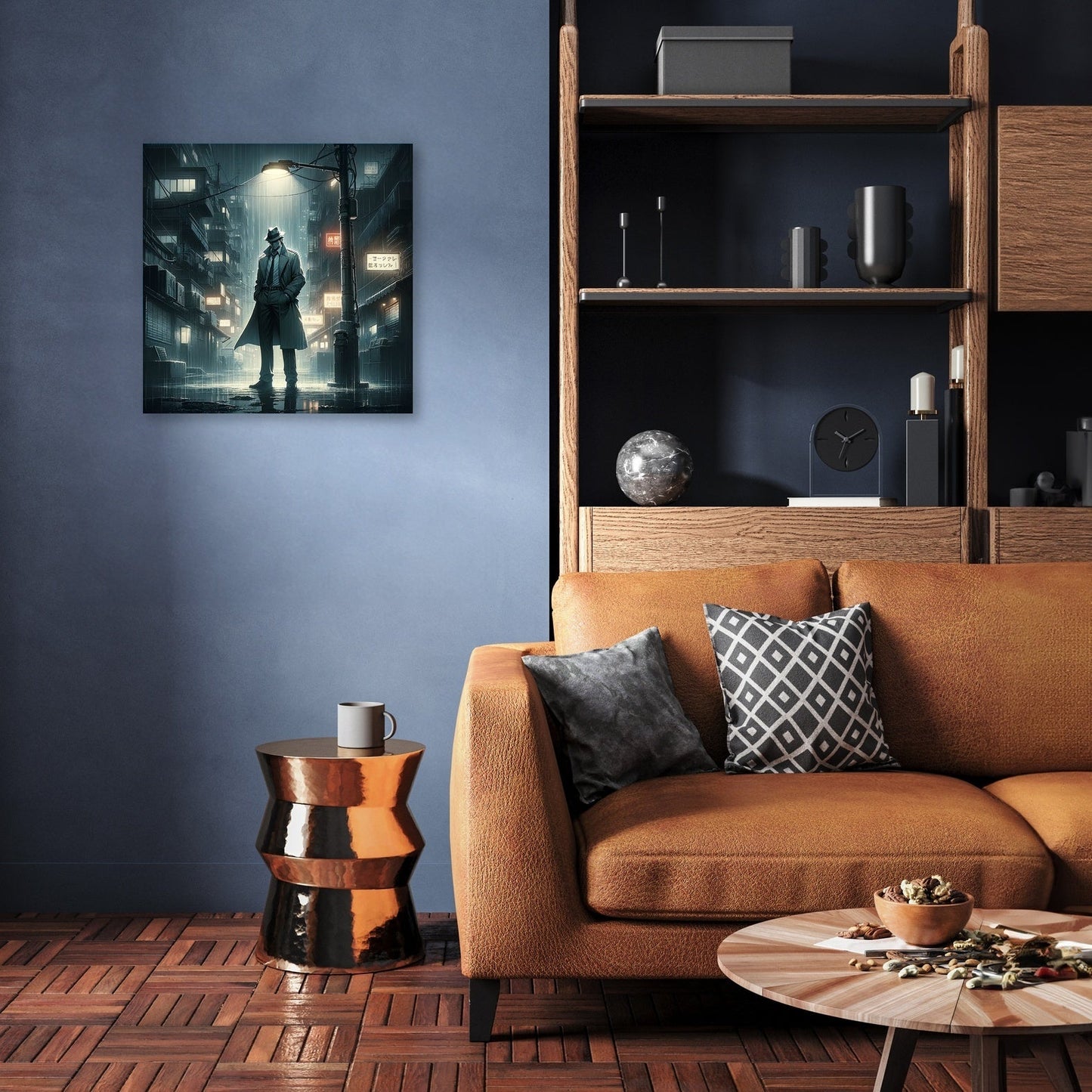 Urban Noir Mystery Canvas