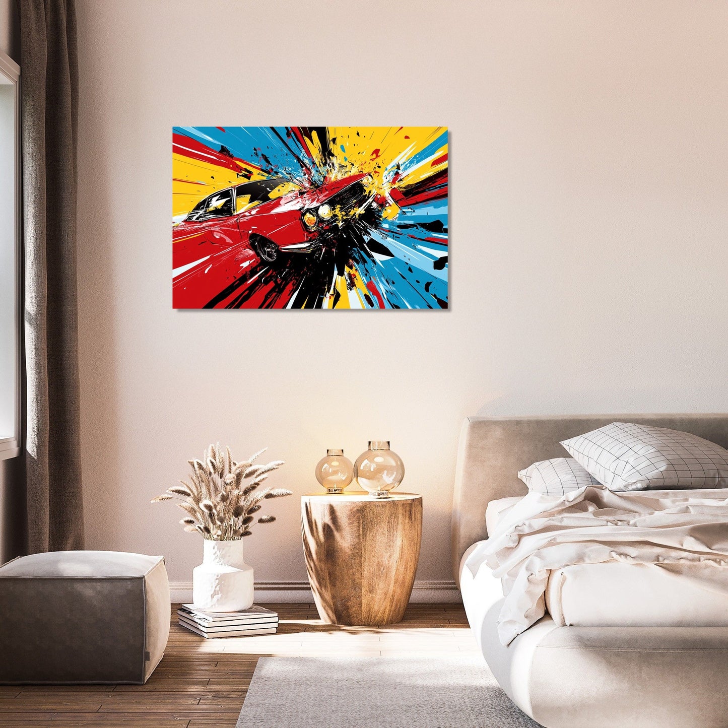 Crash Bang Car Canvas