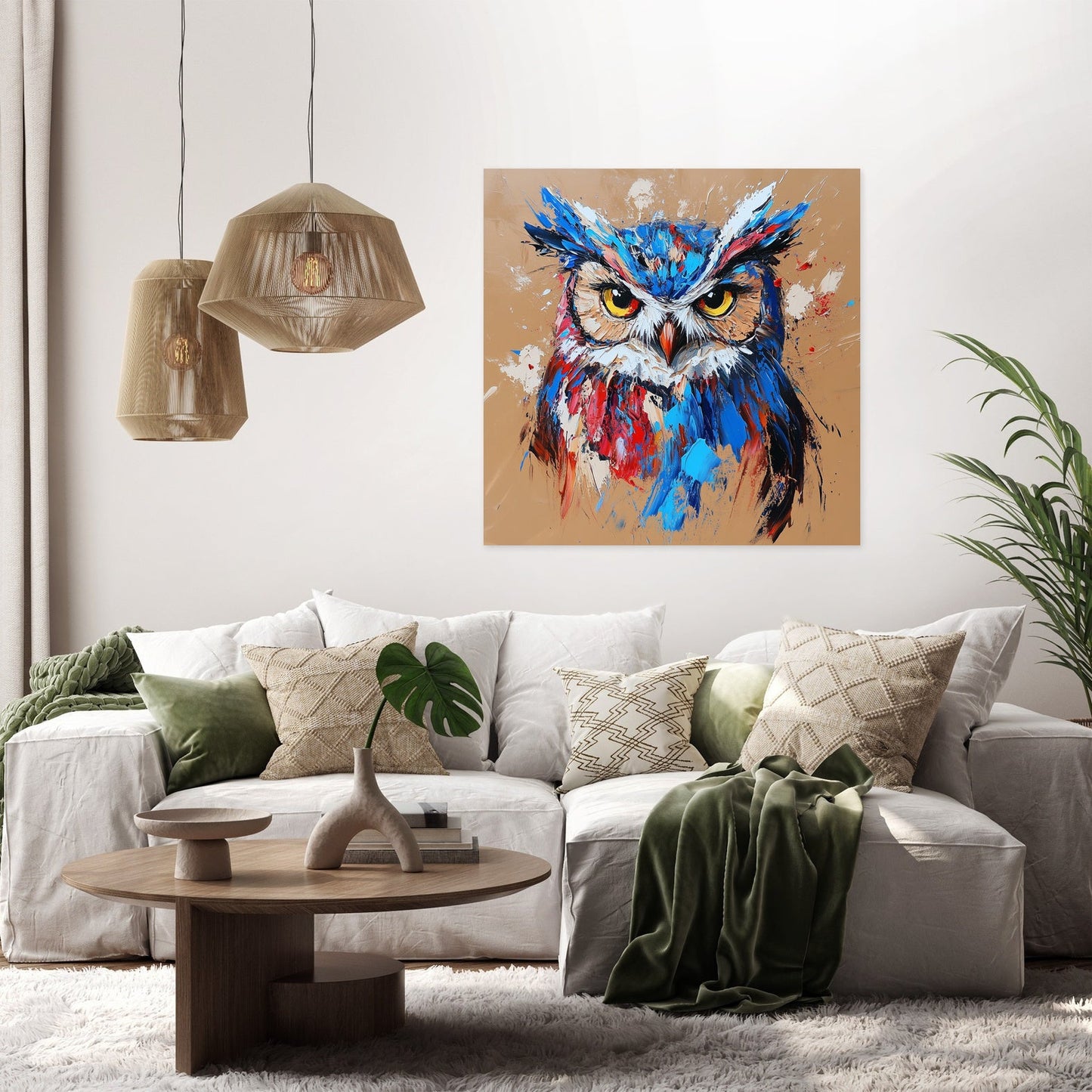 Electric Owl Canvas
