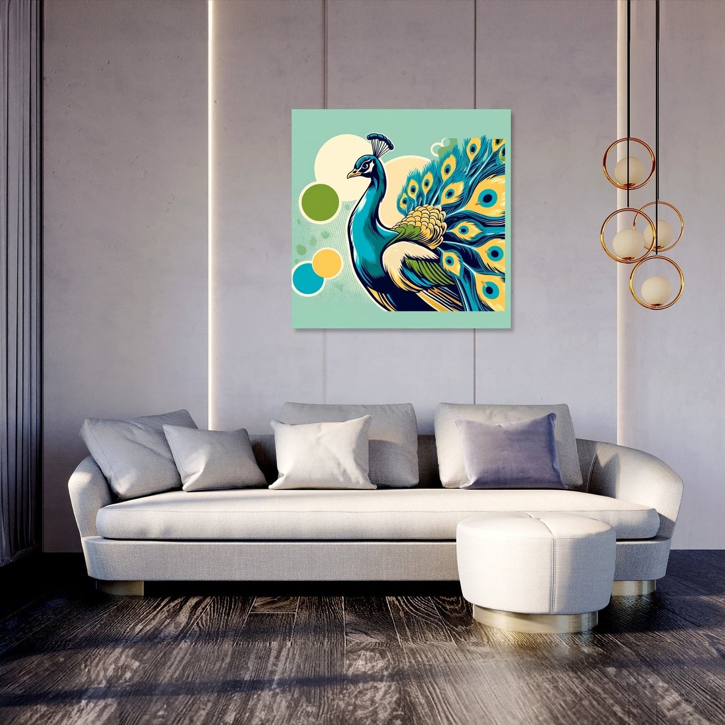 Majestic Peacock Canvas