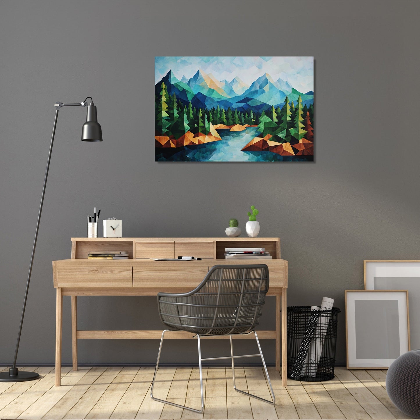 Triangular Forest Canvas