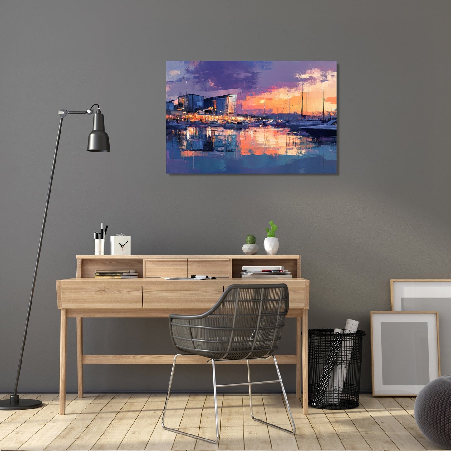 Southampton Marina Twilight Canvas