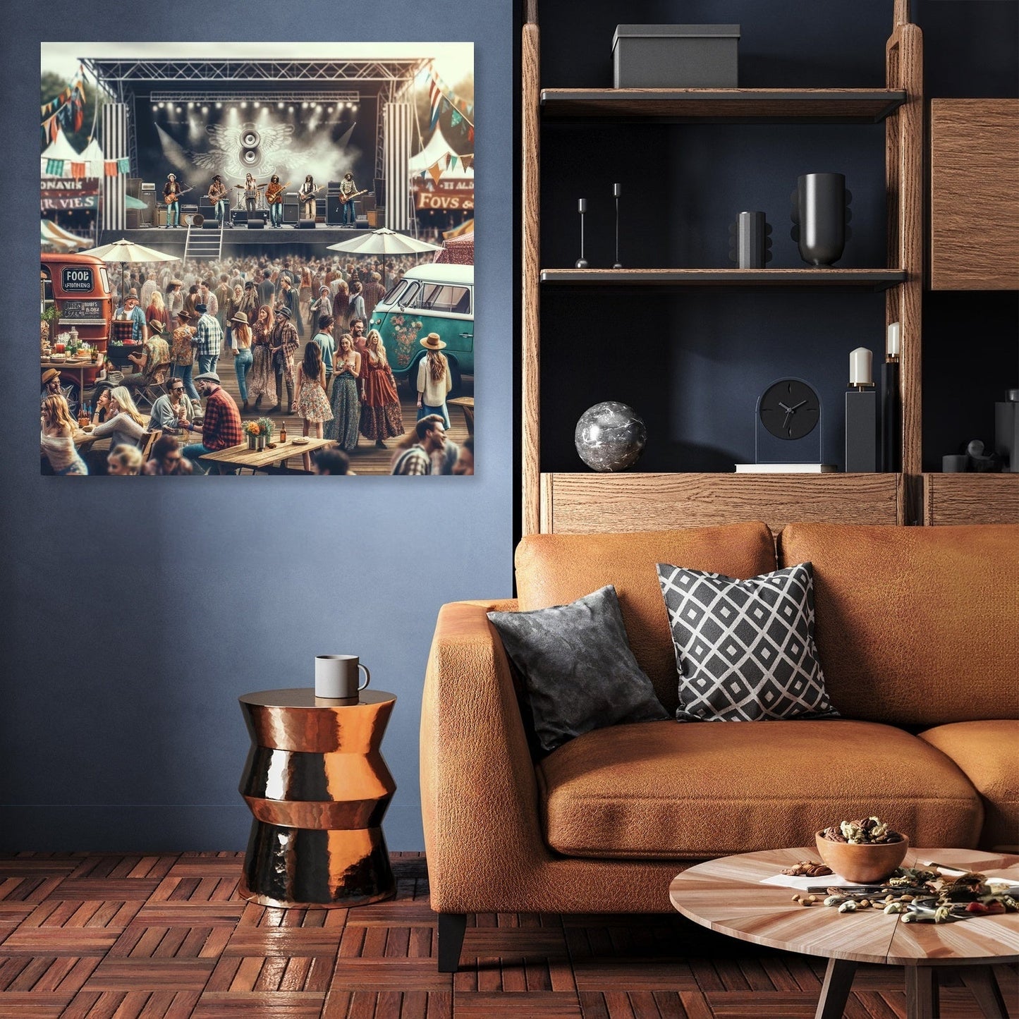 Outdoor Rock Festival Canvas