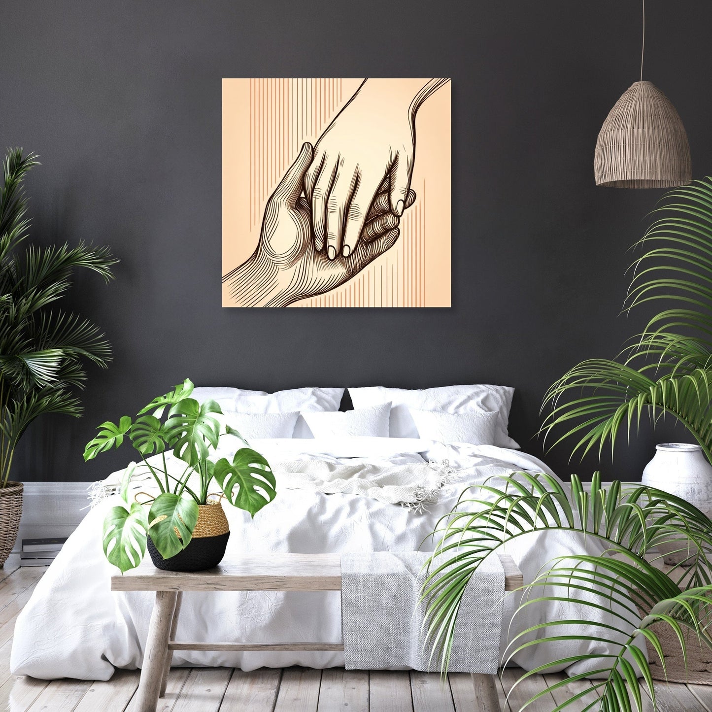 Connected Hands Canvas
