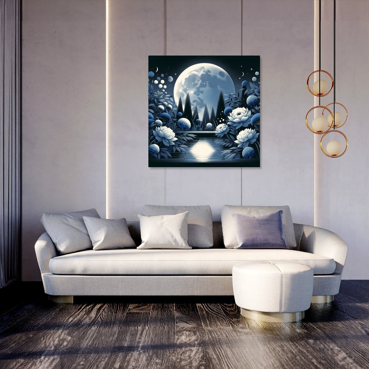 Moonlit Blossom Canvas