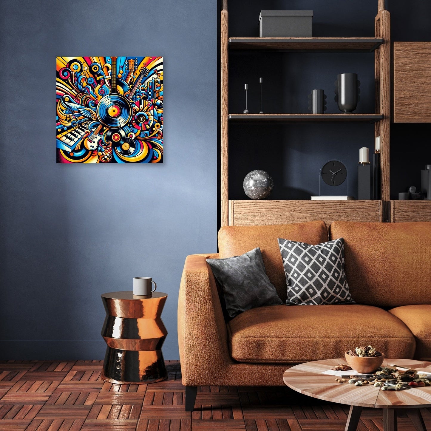 Vibrant Genre Mosaic Canvas