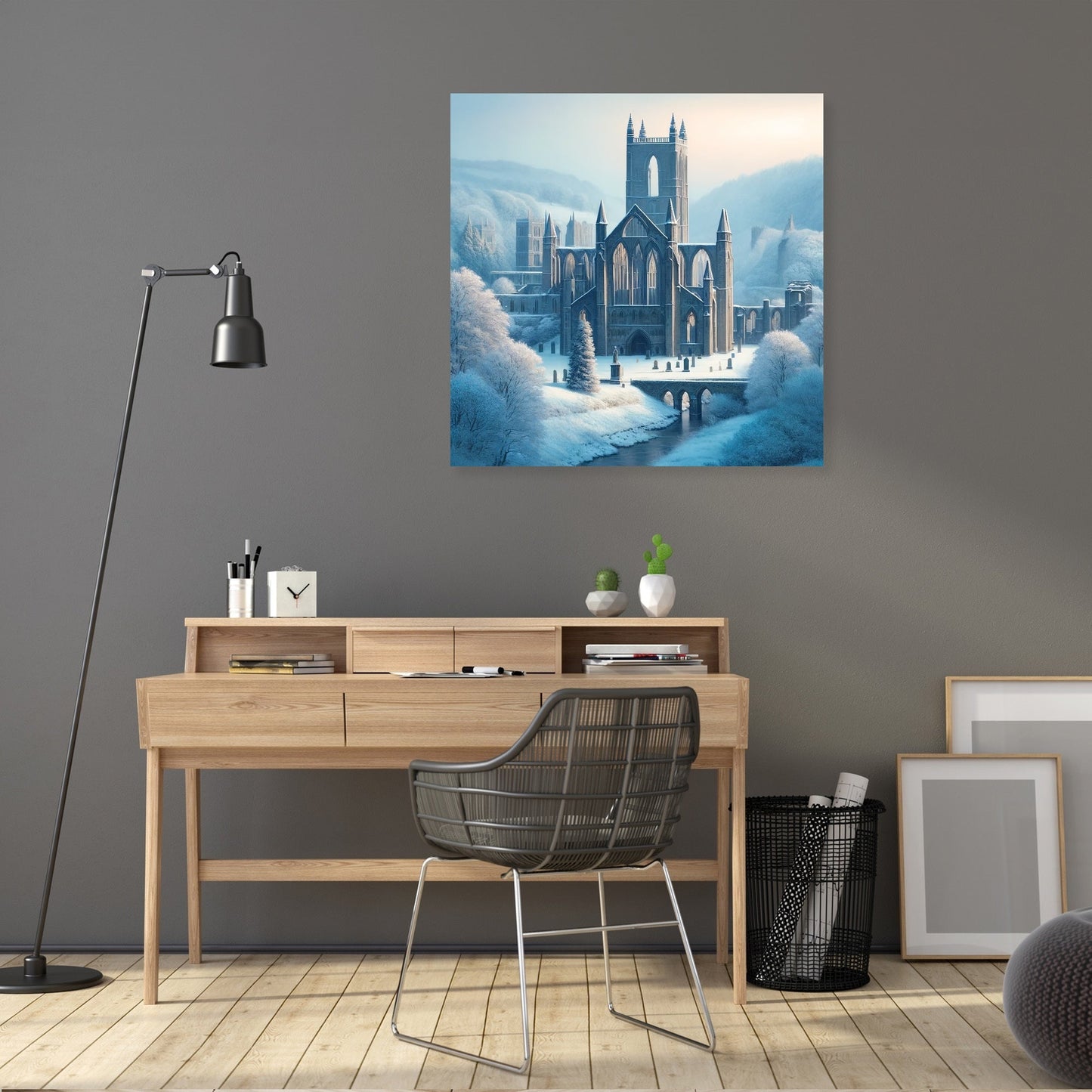 Winter at Bolton Abbey Canvas