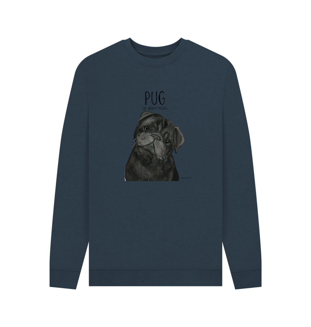 Snorty Potato Men's Crewneck – Cozy, Just Like Your Pug!