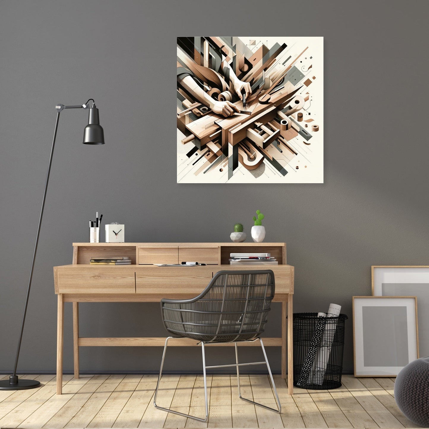 Abstract Woodworker Canvas