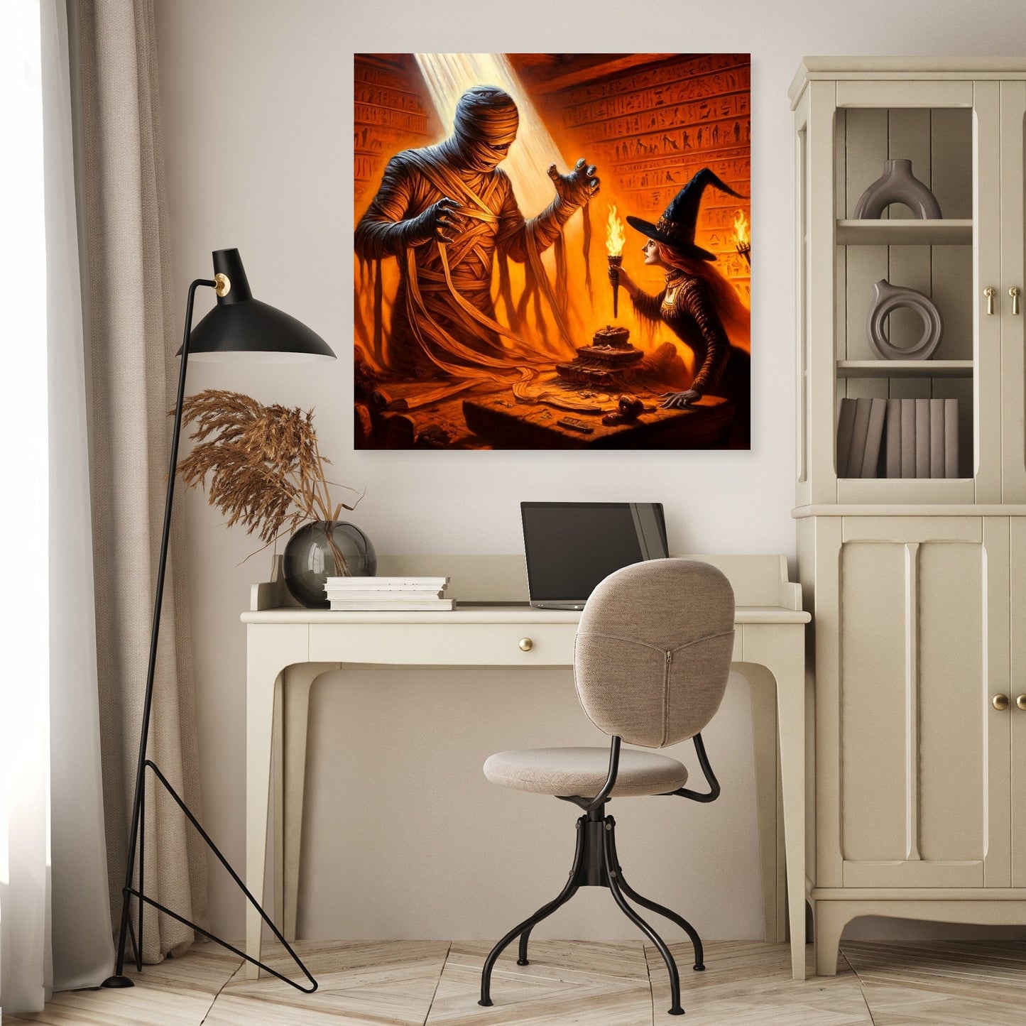 Tomb Confrontation Canvas