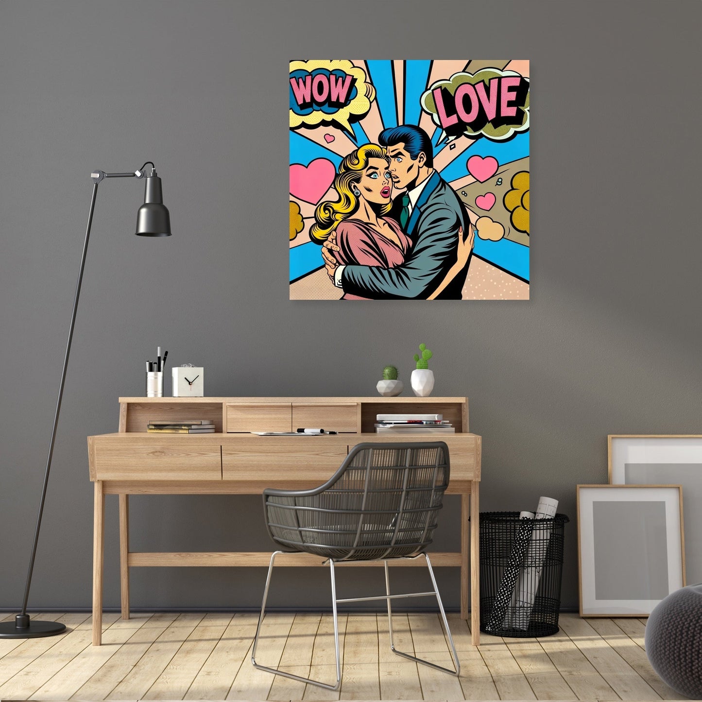 Comic Romance Canvas