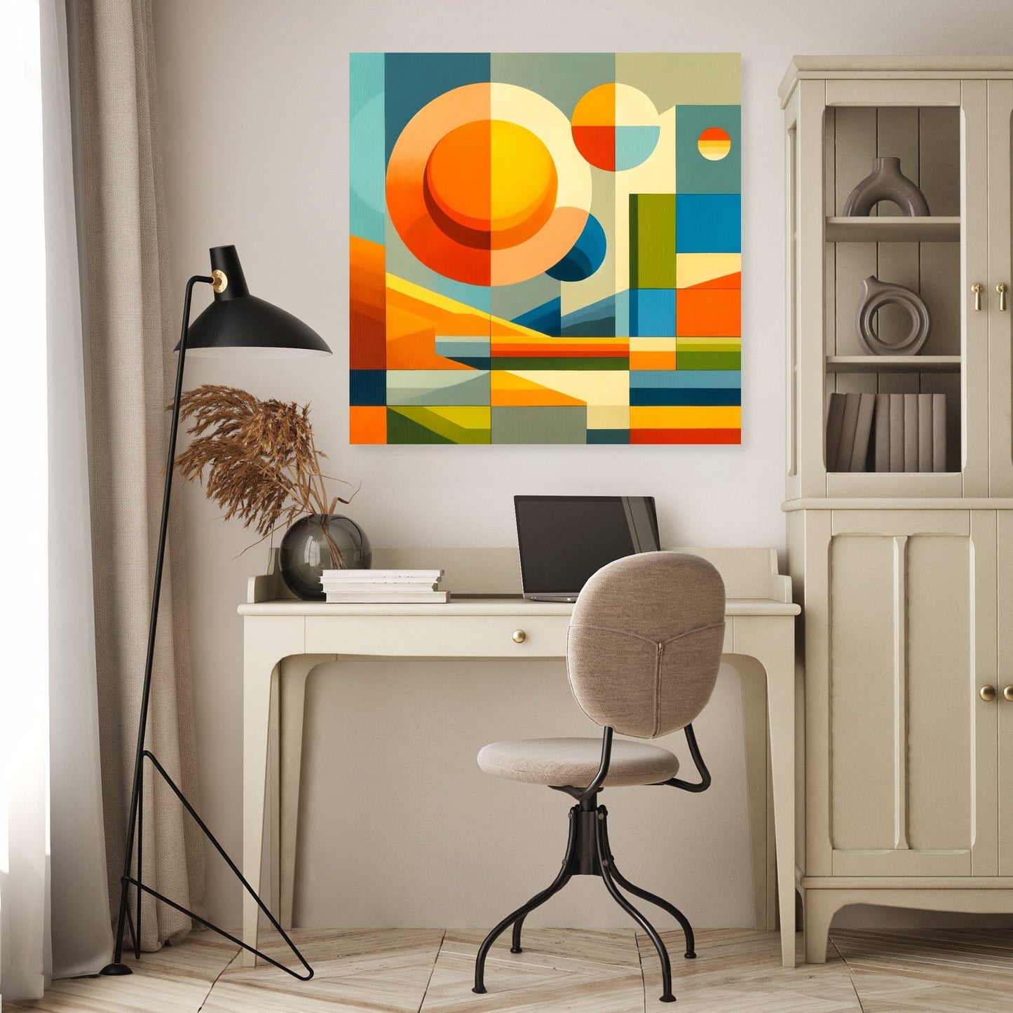 Geometric Nature Canvas