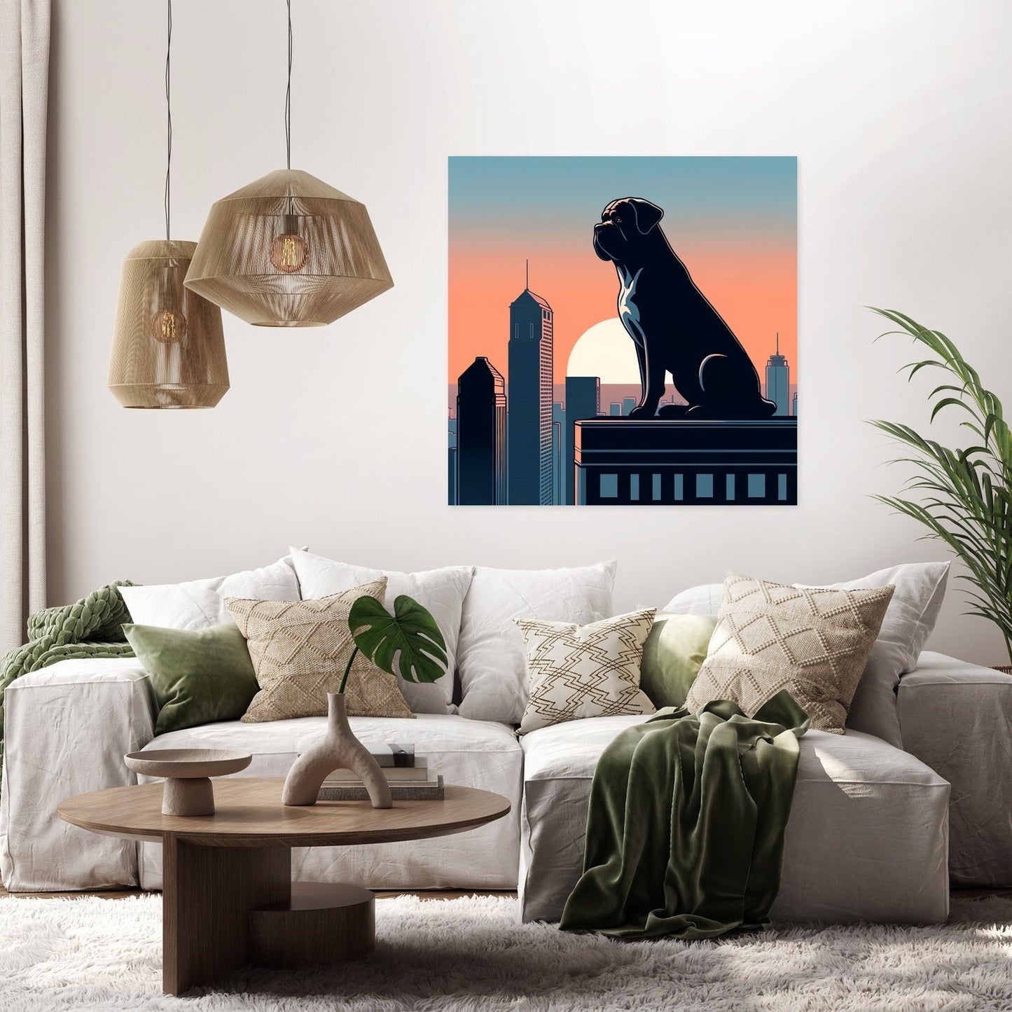Dawn Sentinel Bullmastiff Canvas