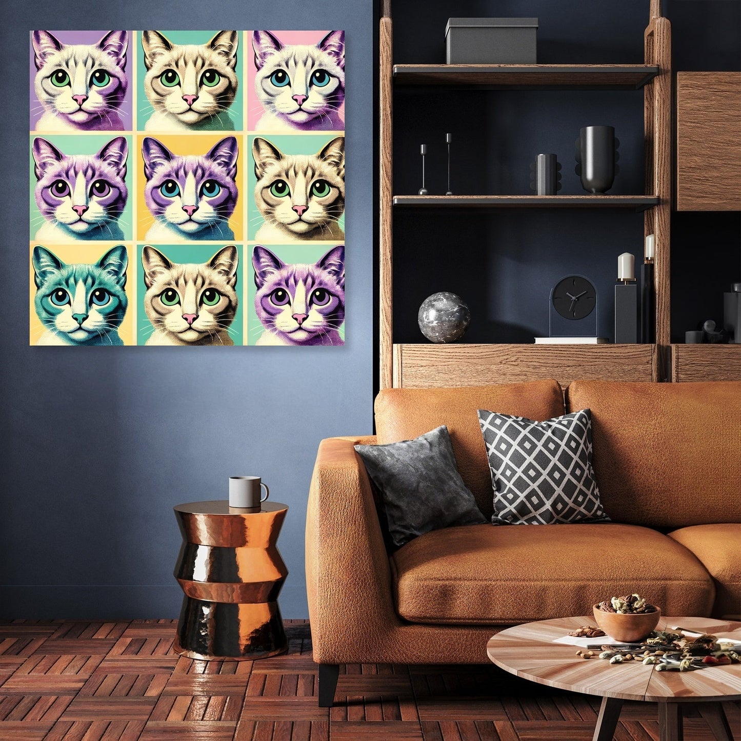 Pastel Pop Cats Canvas
