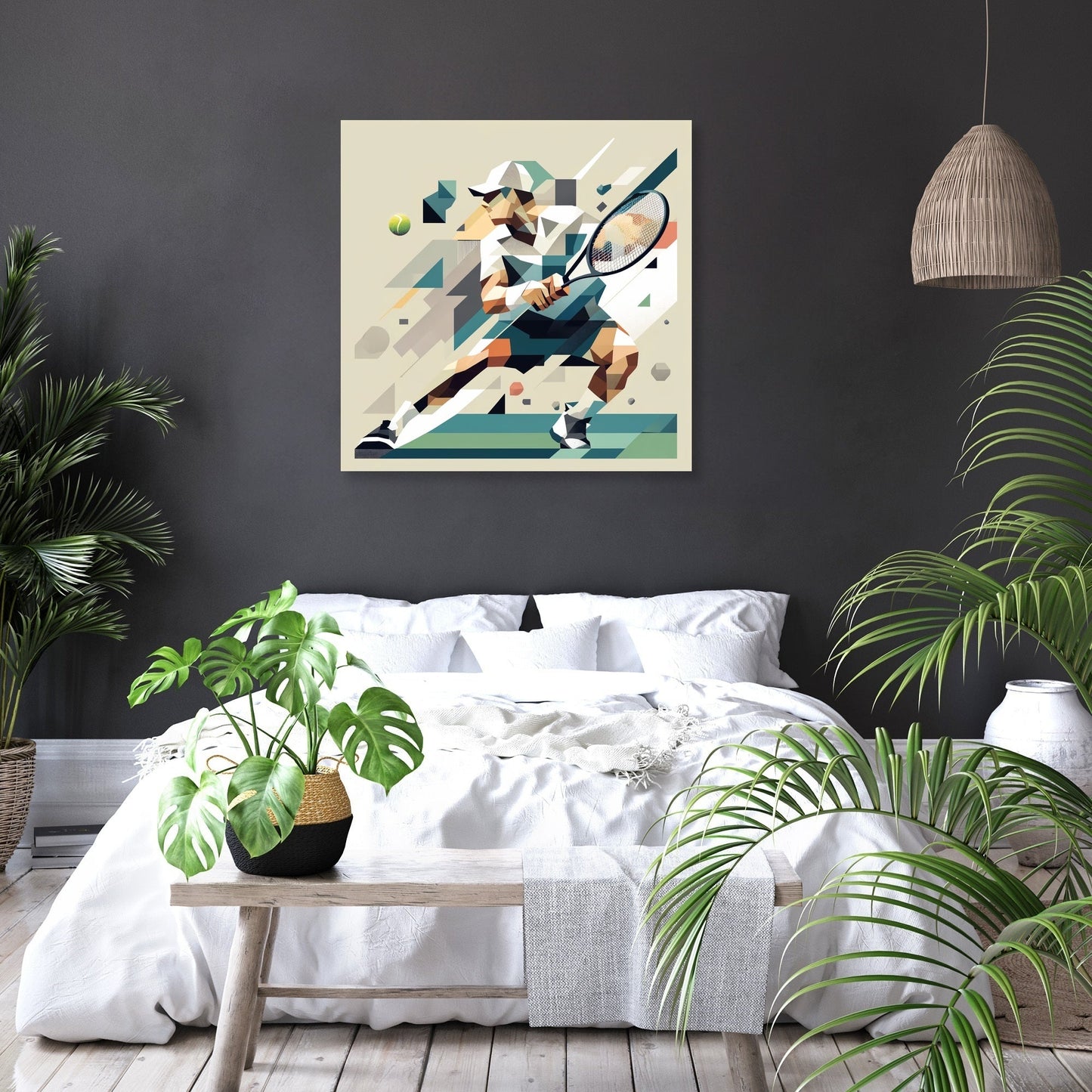 Dynamic Tennis Canvas