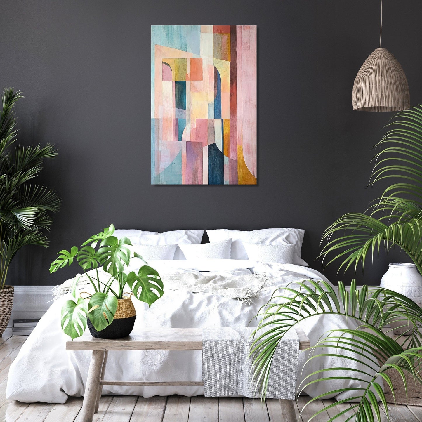 Subtle Geometry Harmony Canvas