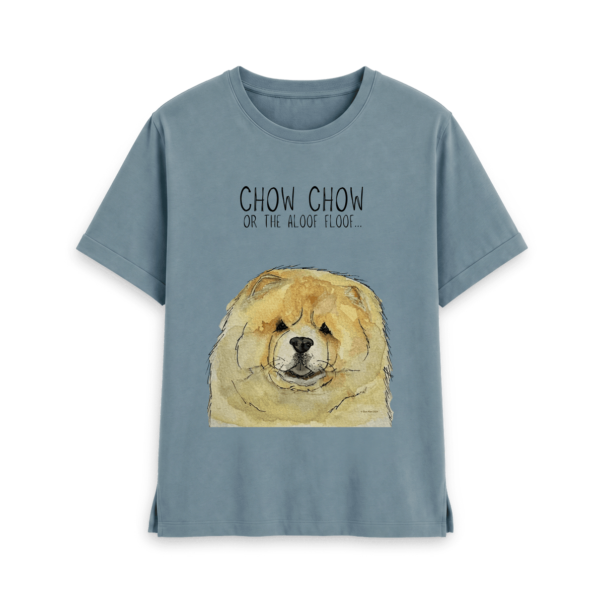 Chow Down in Style: Fawn Chow Chow Relaxed Fit T-Shirt